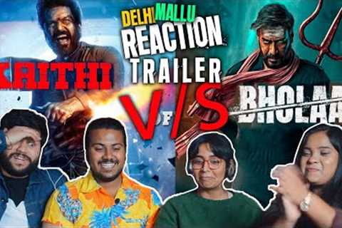 Bholaa Official Teaser 2 Reaction with Kaithi Trailer | Bholaa In 3D | Ajay Devgn | Tabu | Karthi