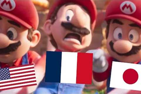 Mario voice comparison - Official English/French/Japanese Nintendo movie trailers