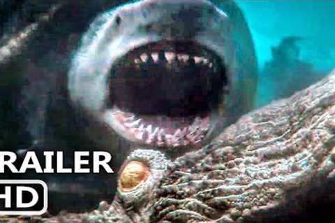 MEG 2 Megalodon fights Kraken Trailer (2023) Jason Statham